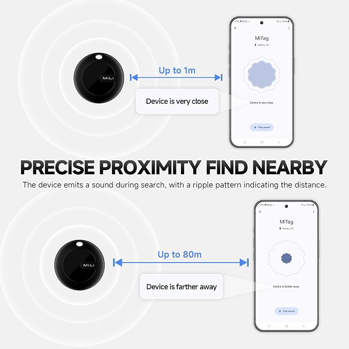MiLi MiTag Bluetooth Tracker for Android, Google Certified Key Finder/Luggage - Image 3