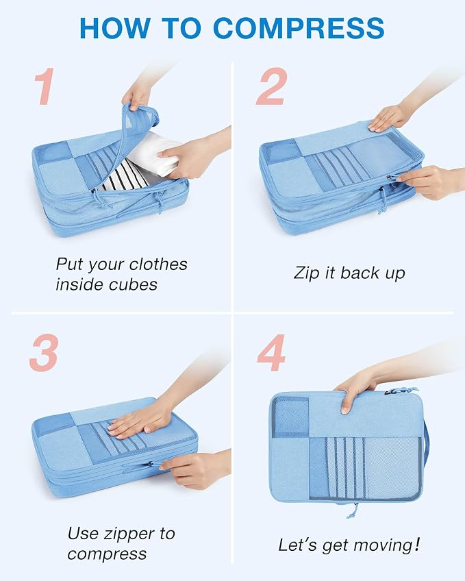BAGSMART Compression Packing Cubes - Image 4
