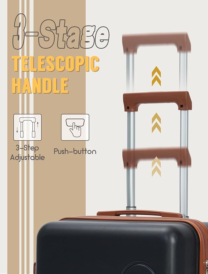 Luggage Sets 5 Piece, Suitcases - Image 2