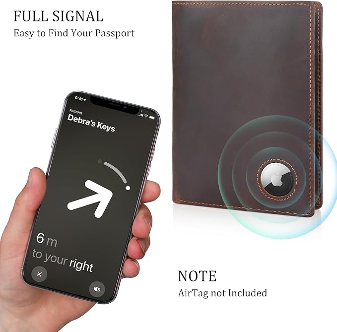 Polare Luxury RFID Blocking Leather Passport Holder Travel Wallet - Image 4