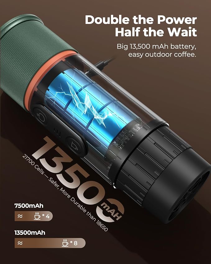Portable Espresso Coffee Maker, Travel Coffee Maker - Image 4