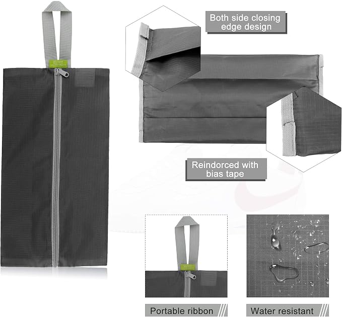 BeeGreen Black Grey Shoe Organizer Set - Image 3