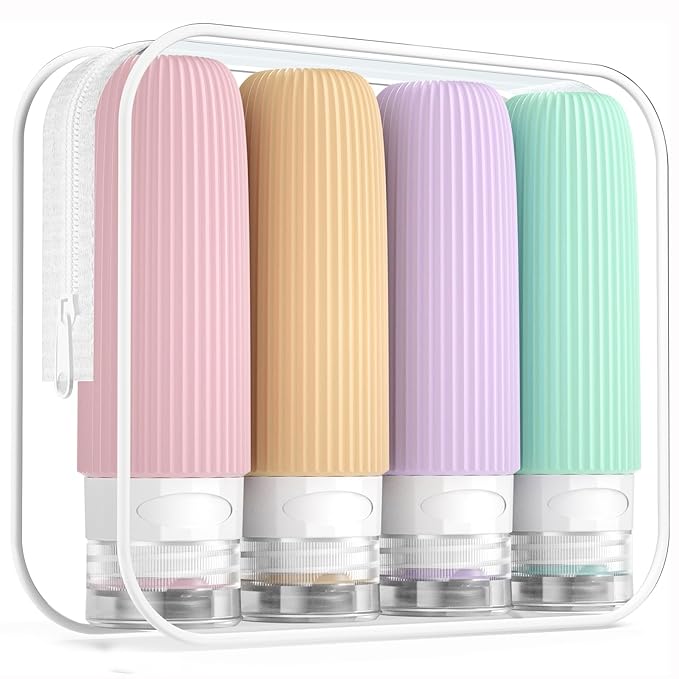 Travel Bottles for Toiletries, Tsa Approved 3oz Portable Travel Bottles by Mrsdry