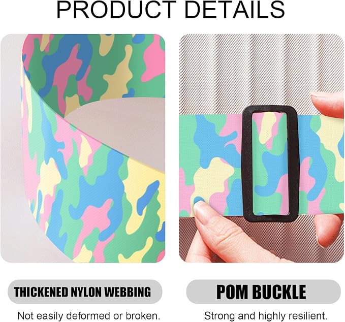 2 Pack Luggage Straps, Adjustable Cute Printing - Image 4