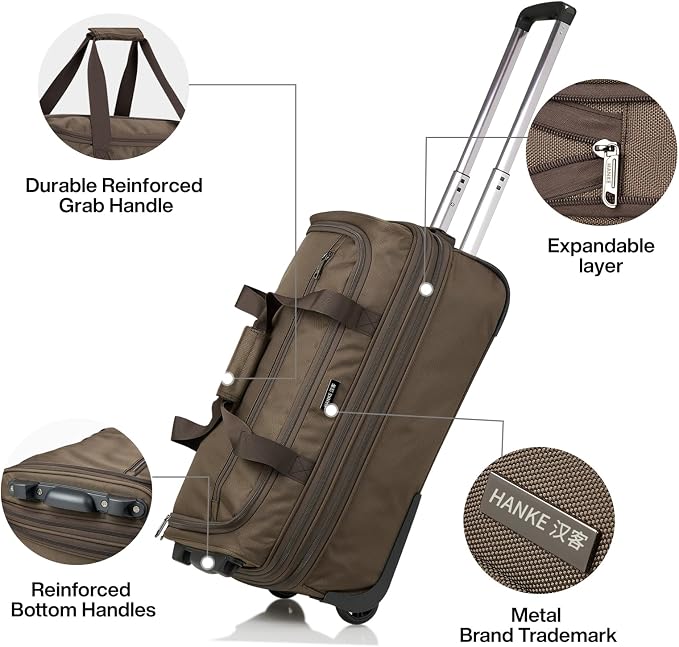 Hanke Expandable Carry On Luggage Suitcases - Image 7