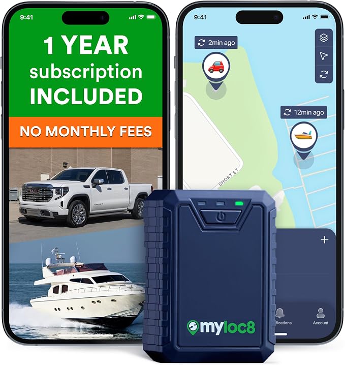 Ultra GPS Tracker for Vehicles – Rugged Waterproof GPS Locator for Cars by MyLoc8