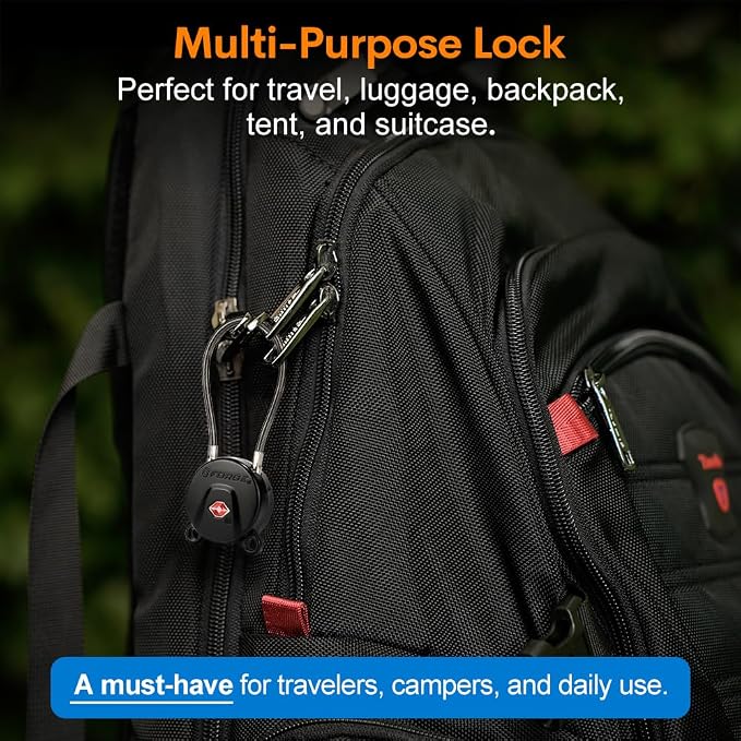 Forge TSA Approved Luggage Locks Ultra-Secure Dimple TSA006 Key Travel Locks - Image 6
