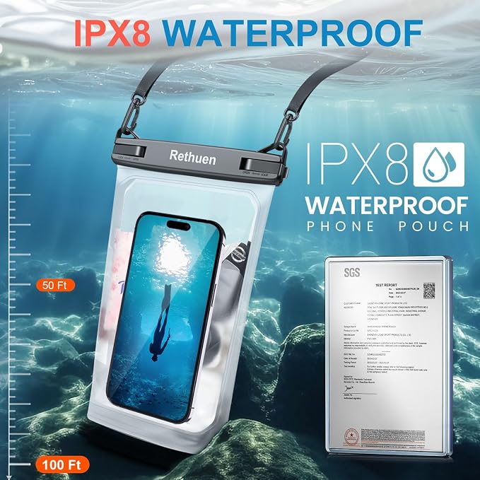 Large Floating Waterproof Phone Pouch, Float Water Proof Bag - Image 4