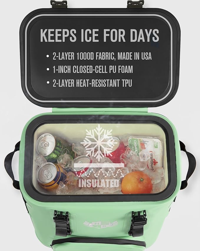 Magnetic Soft Cooler, Zipperless Soft Sided Cooler Bag - Image 4