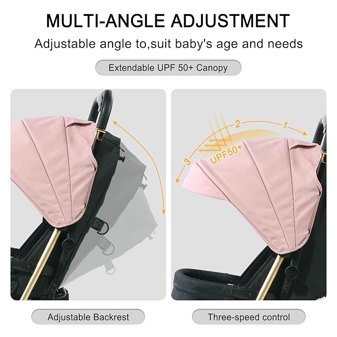 Lightweight Baby Stroller, Ultra Compact & Airplane-Friendly Travel Stroller - Image 3
