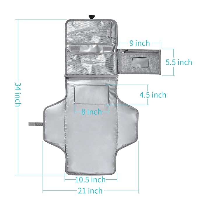 SKYROKU Baby Portable Diaper Changing Pad - Image 4