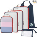 Cipway Compression Packing Cubes, See Through Mesh Luggage Organizer Bags by Cipway