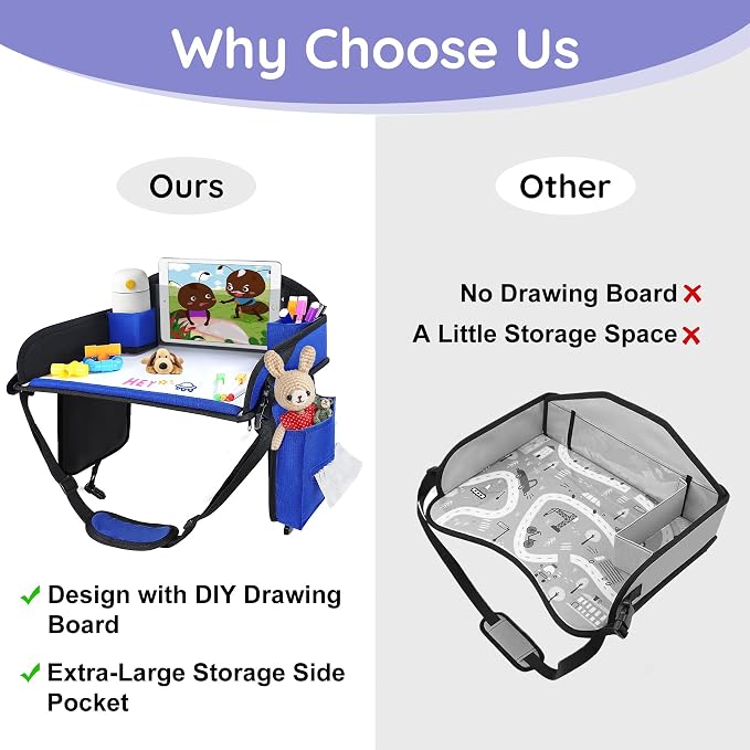 2Pcs‎ Kids Travel Tray, Kids Travel Trays - Image 4