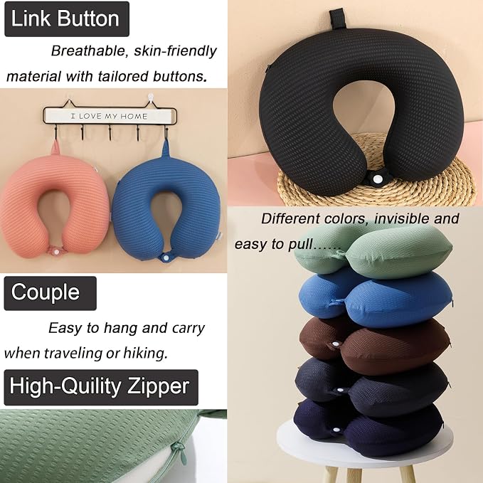 Travel Neck Pillow Cover, Neck Pillow Case - Image 5
