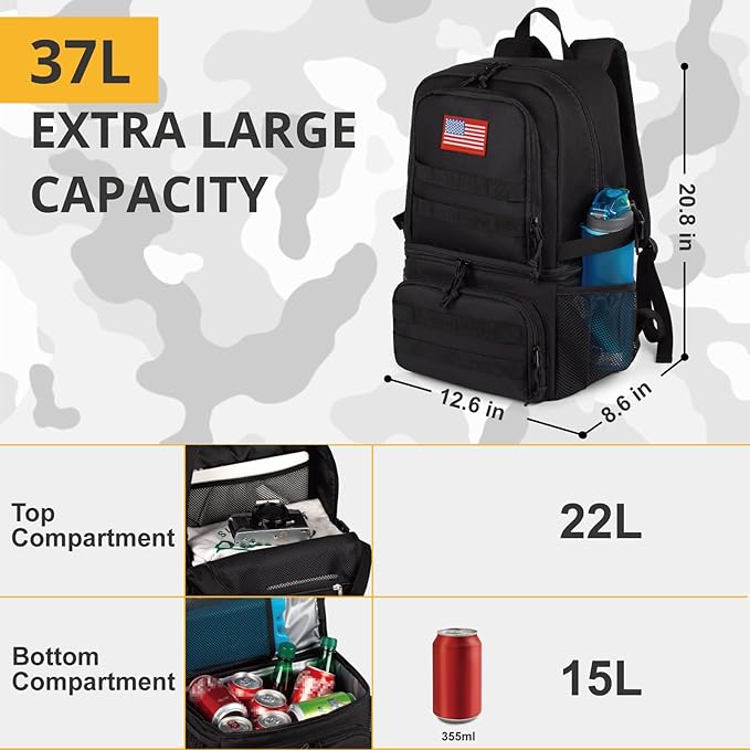 Tactical Double Deck Cooler Backpack - Image 6