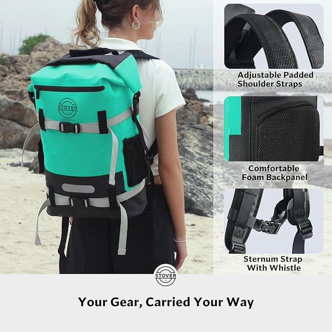 STOVER 5/10/25/30/40/55L Waterproof Backpack- Floating Dry Bag - Image 3