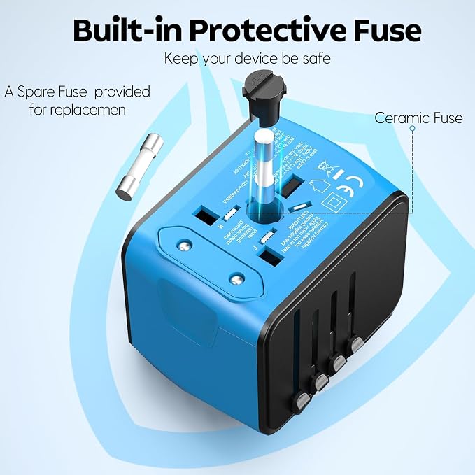 JMFONE Universal Travel Plug Adapter, International Power Adapter - Image 4