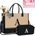 TOPDesign Personalized Initial Canvas Tote Bag, by TOPDesign
