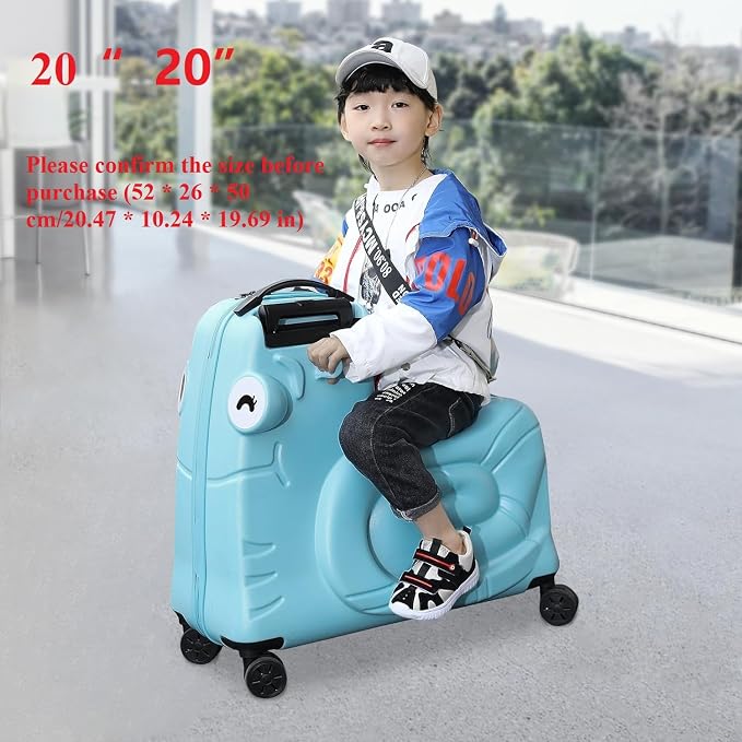 CNCEST 20" Kid's Ride-On Travel Suitcase - Image 3