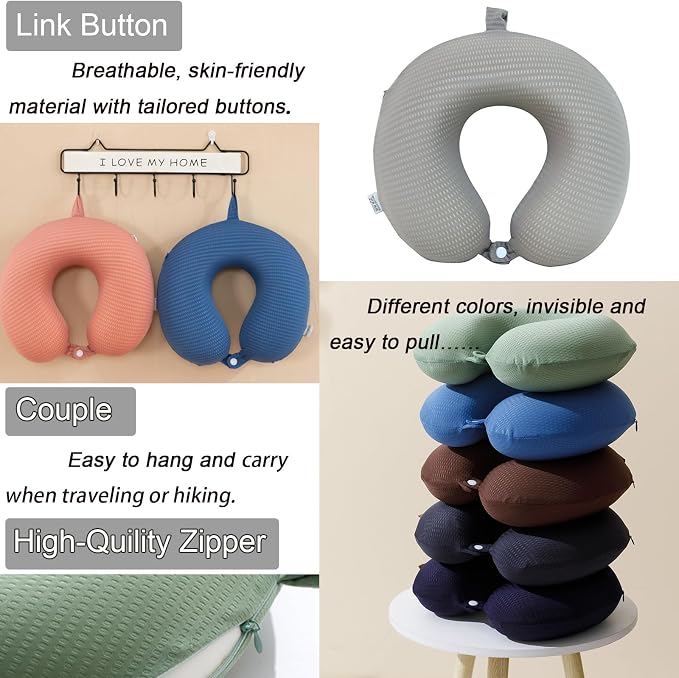 Travel Neck Pillow Cover, Neck Pillow Case - Image 5