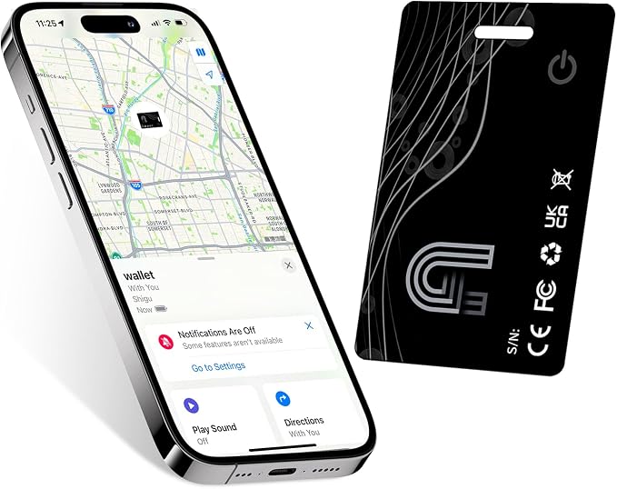 Wallet Tracker Card, Rechargeable Bluetooth Tracker by DoHome
