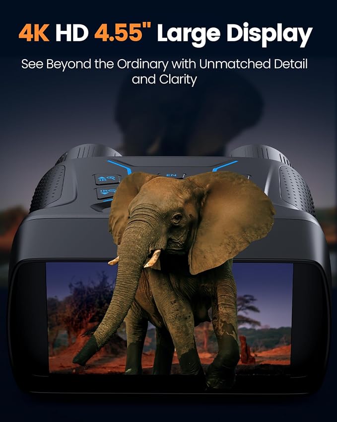 Upgraded Night Vision Goggles, 4k Night Vision Binoculars, 4.55" Large Display - Image 3