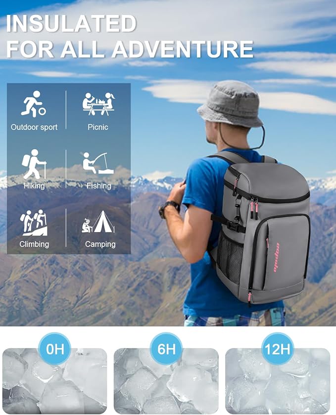 Capolo 36/45 Cans Cooler Backpack Insulated Waterproof - Image 8