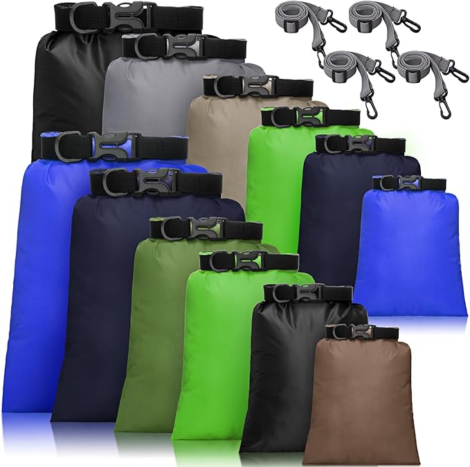 Shappy Waterproof Dry Bag Set 6 Sizes Lightweight Sacks and Long Adjustable by Shappy