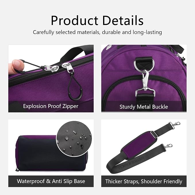 TOPDesign Gym Bag for Women & Men, Unisex Duffel Bag - Image 7