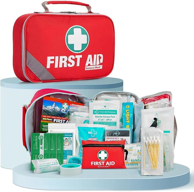 General Medi 2-in-1 First Aid Kit + 43 Piece Mini First Aid Kit -Includes Ice by GeneralMedi