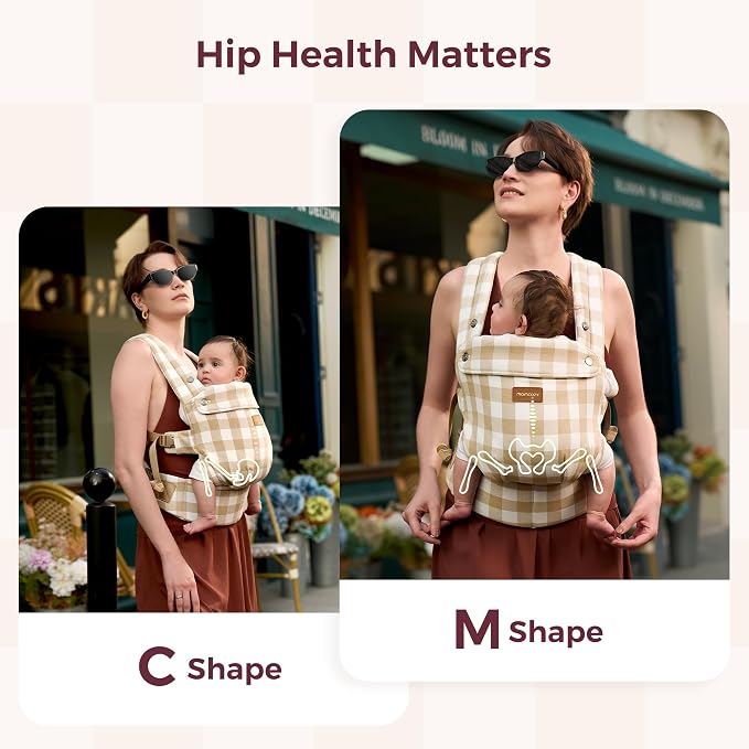 Momcozy Baby Carrier with Natural Cotton Linen, Built to Last, Ergonomic Design - Image 6