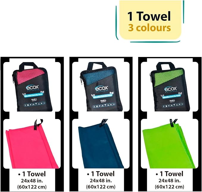 Outdoors Microfiber Towel Fast Drying Soft Feel Fast Action Drying - Image 5