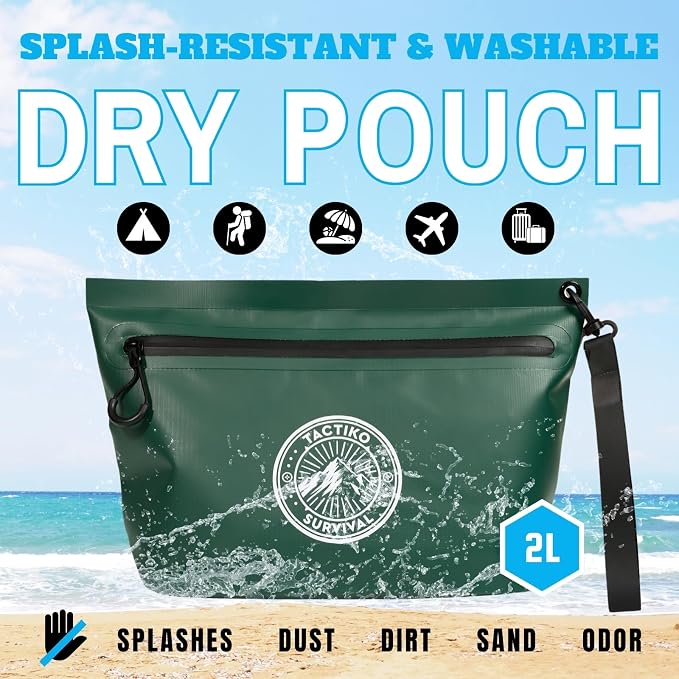 Tactiko Heavy-Duty Splash Water Resistant Zipper Pouches - 2L Hold-All - Image 2