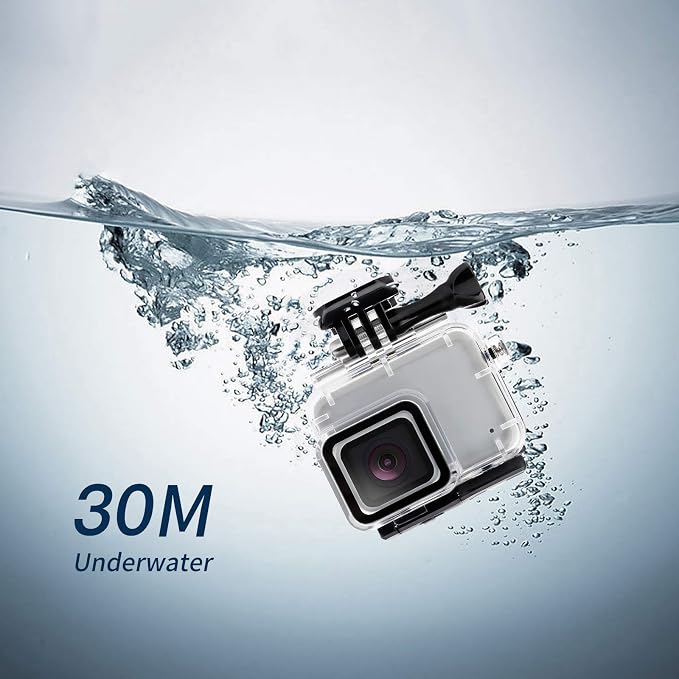 D&F Waterproof Housing Case for HERO7 White & Hero 7 Silver, 30M Underwater - Image 5