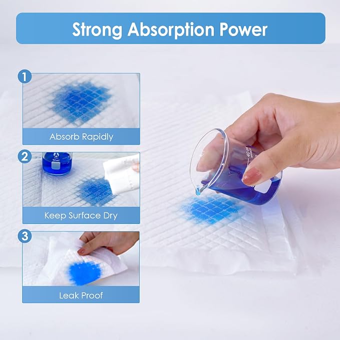 Disposable Changing Pads for Baby, 100 Pack Disposable Changing Pad Liners - Image 5