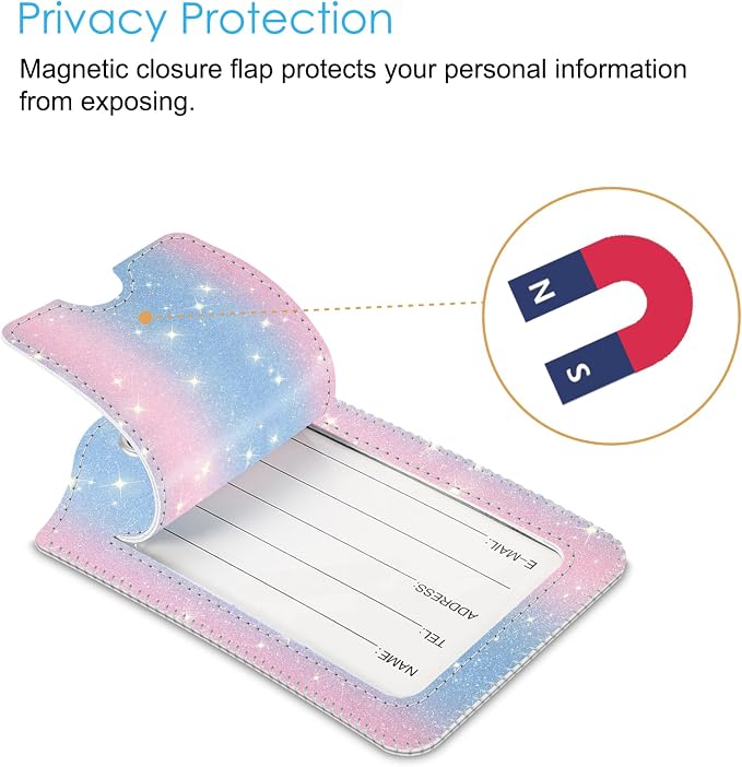 Fintie Luggage Tags, Privacy Cover ID Label - Image 2