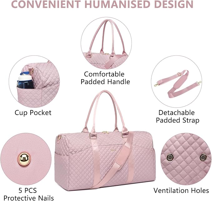 Women Duffle Weekender Travel Bag: Large Duffel Bags - Image 3