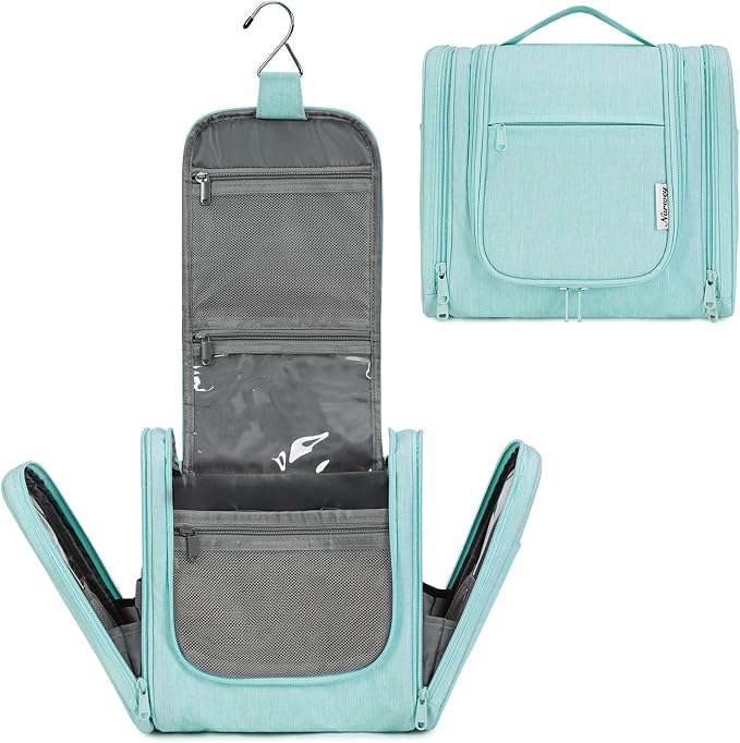 Narwey Hanging Toiletry Bag for Women Travel Makeup Bag Organizer Toiletries by Narwey