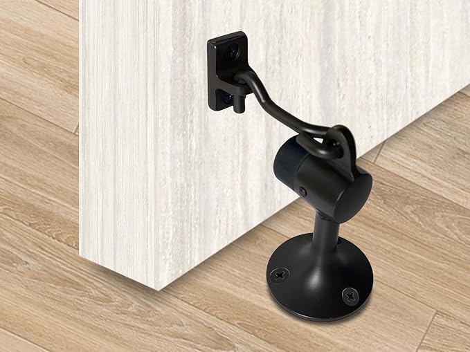 QCAA Door Stop, Solid Brass, Height 3-15/16", US10B ORB Oil-Rubbed Bronze - Image 4