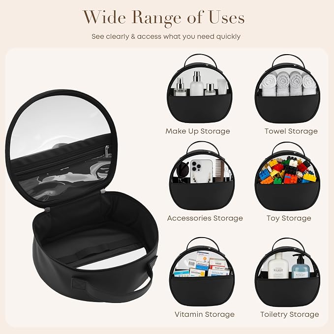 Clear Toiletry Bag, Travel Makeup Bag, Large Transparent Cosmetic Bag - Image 7