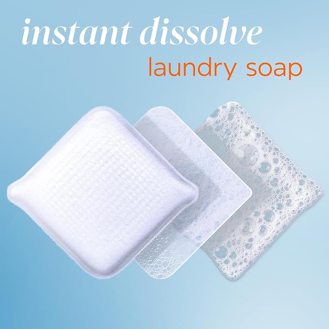 Tide Evo Free & Gentle Laundry Detergent Tiles, Fragrance-Free, 40 Medium Sized - Image 5