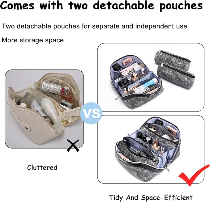 Travel Makeup Bag Cosmetic Bags - Image 6