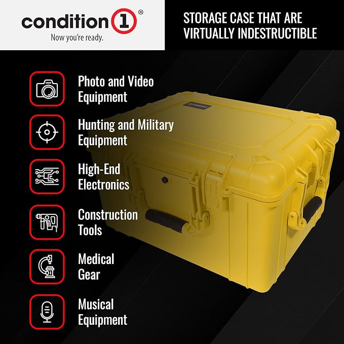 Condition 1 25" Large Heavy-Duty Protective Waterproof Hard Case Model 024 - Image 4
