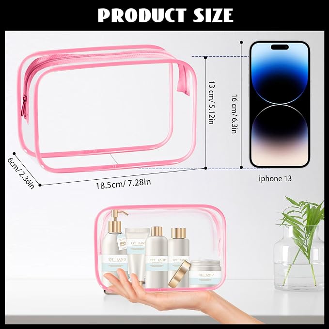 16-Piece Makeup Bags, Waterproof Toiletry Bag Carry Pouch Portable Cosmetic Bag - Image 2