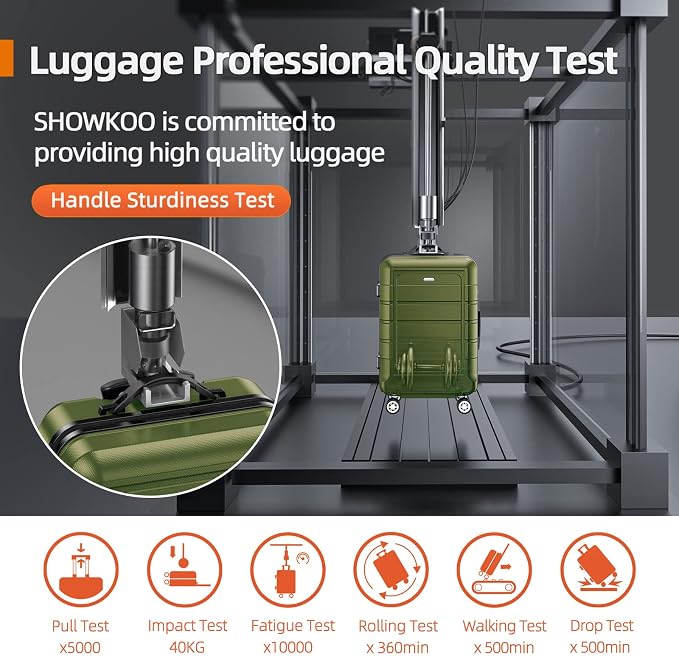 SHOWKOO Luggage Sets Expandable PC+ABS Durable Suitcase Double Wheels TSA Lock - Image 8