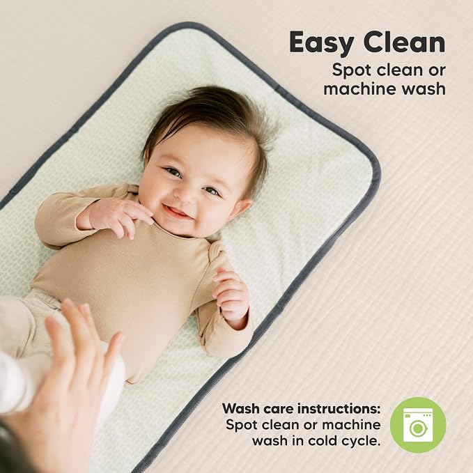 KeaBabies Portable Diaper Changing Pad, Easy Wipe Clean - Image 7