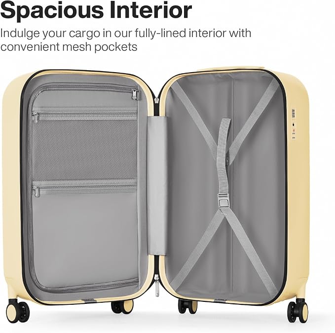 mixi 20 Inch Carry On Luggage PC Hardside Suitcases - Image 3
