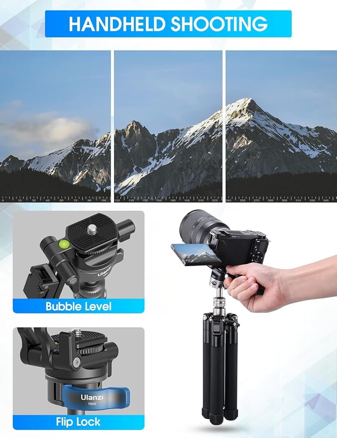 ULANZI MT-63 Mini Phone Tripod, 360° Ball Head Travel Lightweight Tripod - Image 4