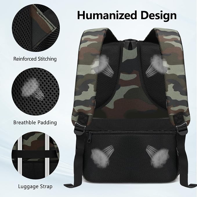 Backpck for Women Men, School backpacks for Girls Teen Boys, 15.6 inch Laptop - Image 6