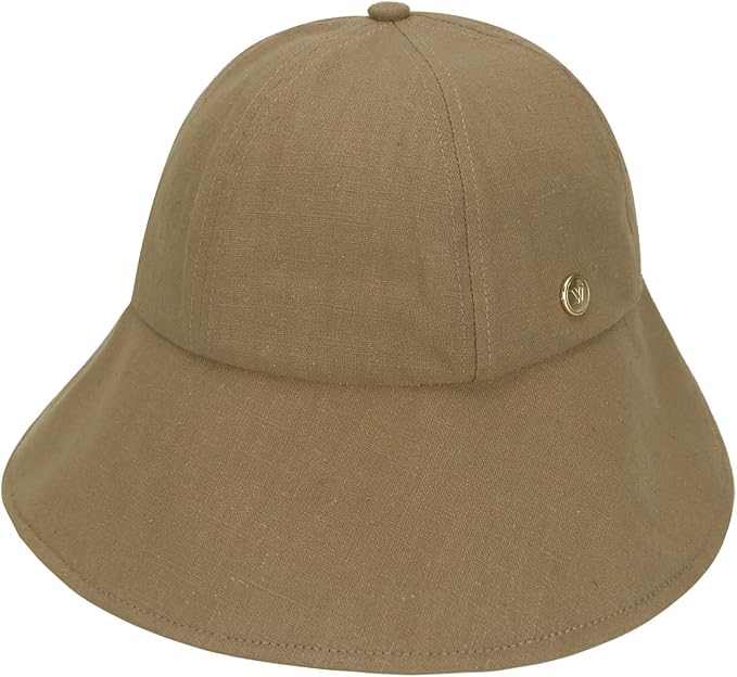Linen Victorian Bonnet Hat Sun Cap, Foldable Summer Visor | New Katy - Image 3